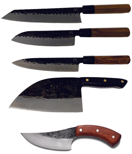 5 in 1-Almazan-Kiritsuke-Santoku-Hanju-Chef KNIVES